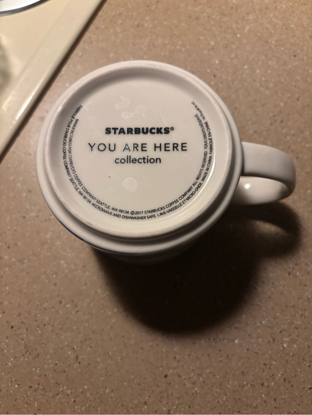 Starbucks Blue and Cream Niagara Falls You Are Here Collectible Mug - Picture 4 of 4